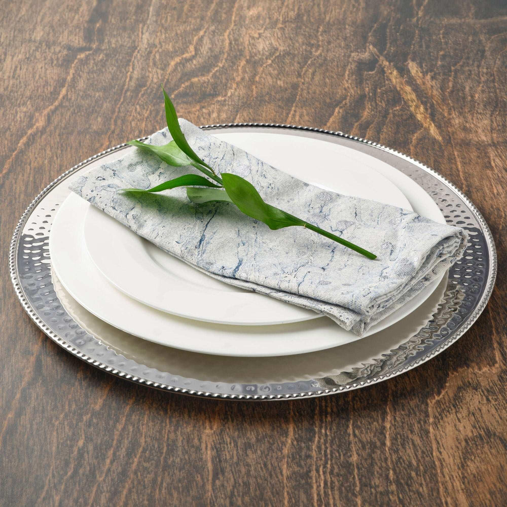 Mikasa Holiday Stainless Steel Charger Plates, Set of 4 - USA MEGA SHOP