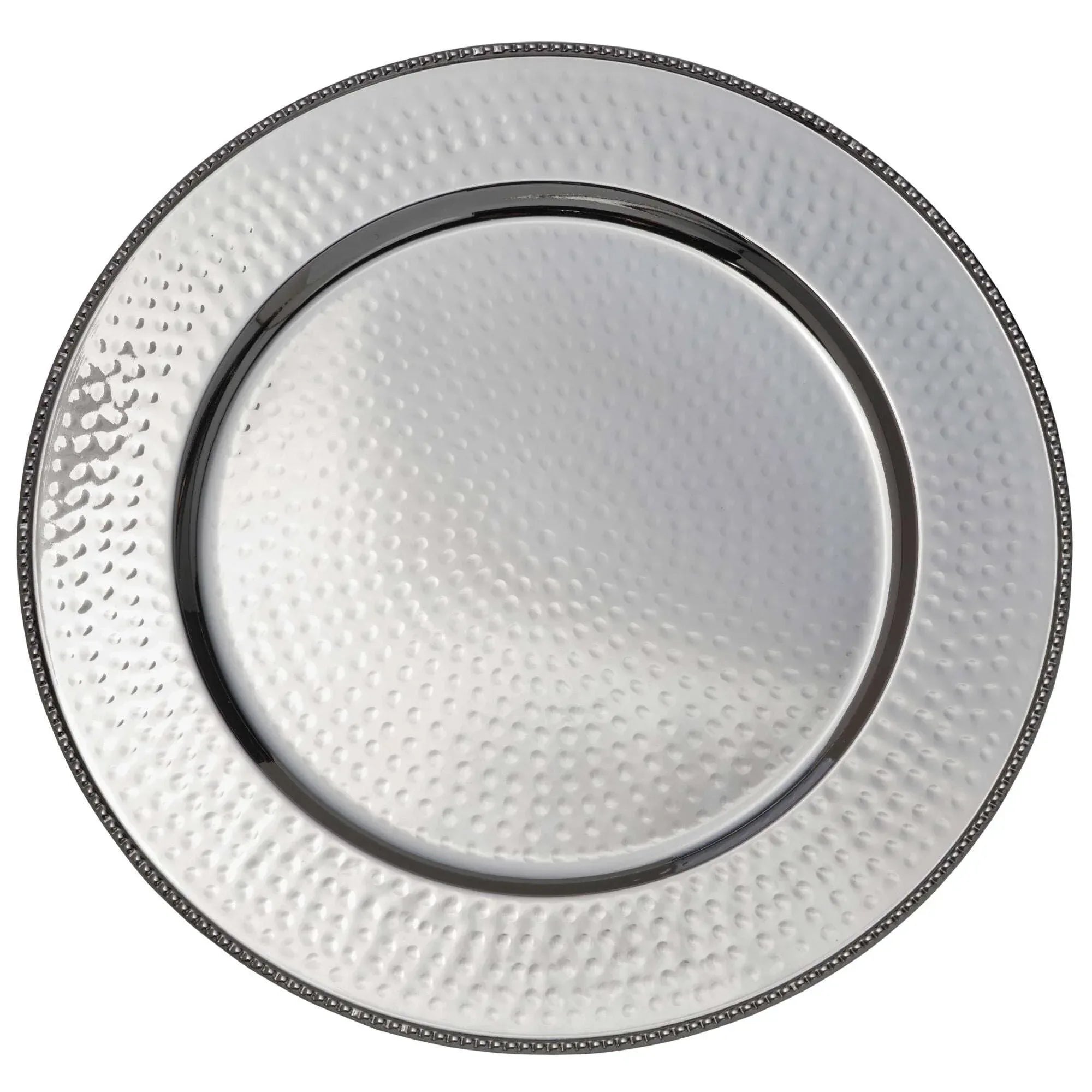 Mikasa Holiday Stainless Steel Charger Plates, Set of 4 - USA MEGA SHOP