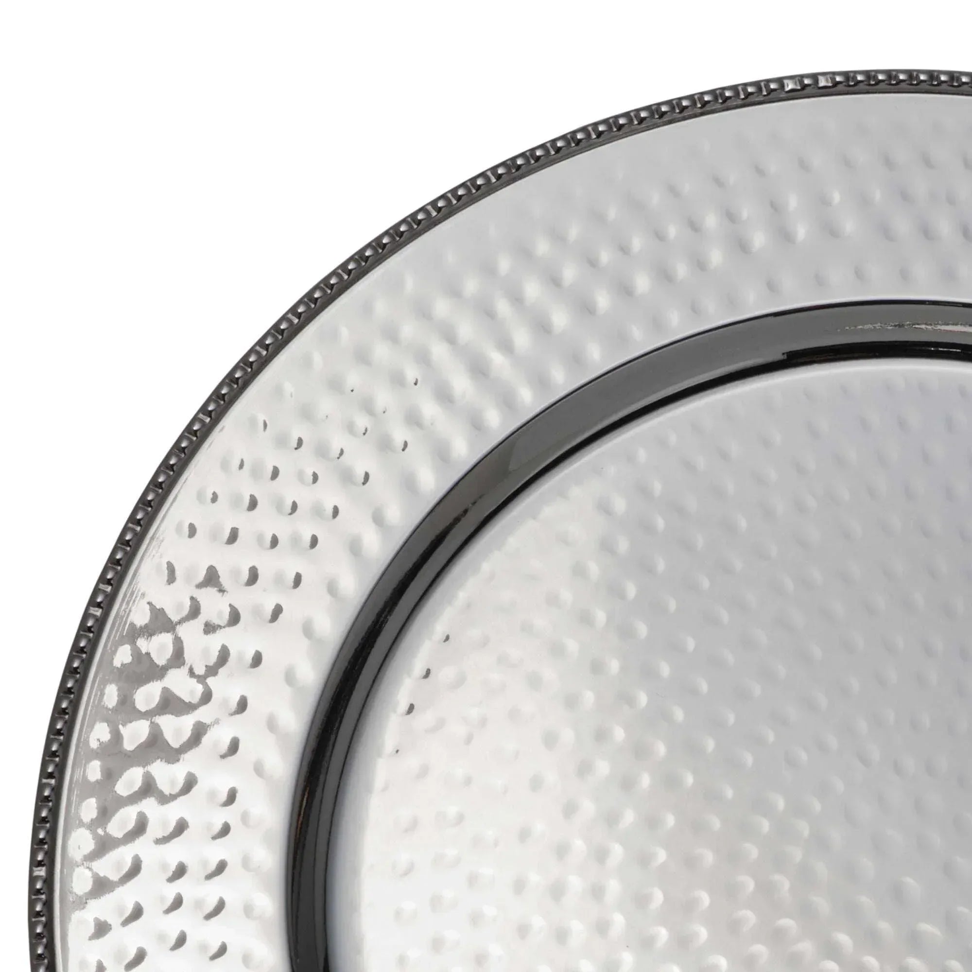 Mikasa Holiday Stainless Steel Charger Plates, Set of 4 - USA MEGA SHOP