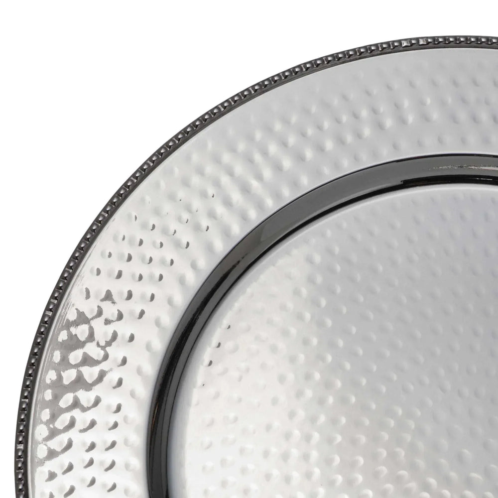 Mikasa Holiday Stainless Steel Charger Plates, Set of 4 - USA MEGA SHOP