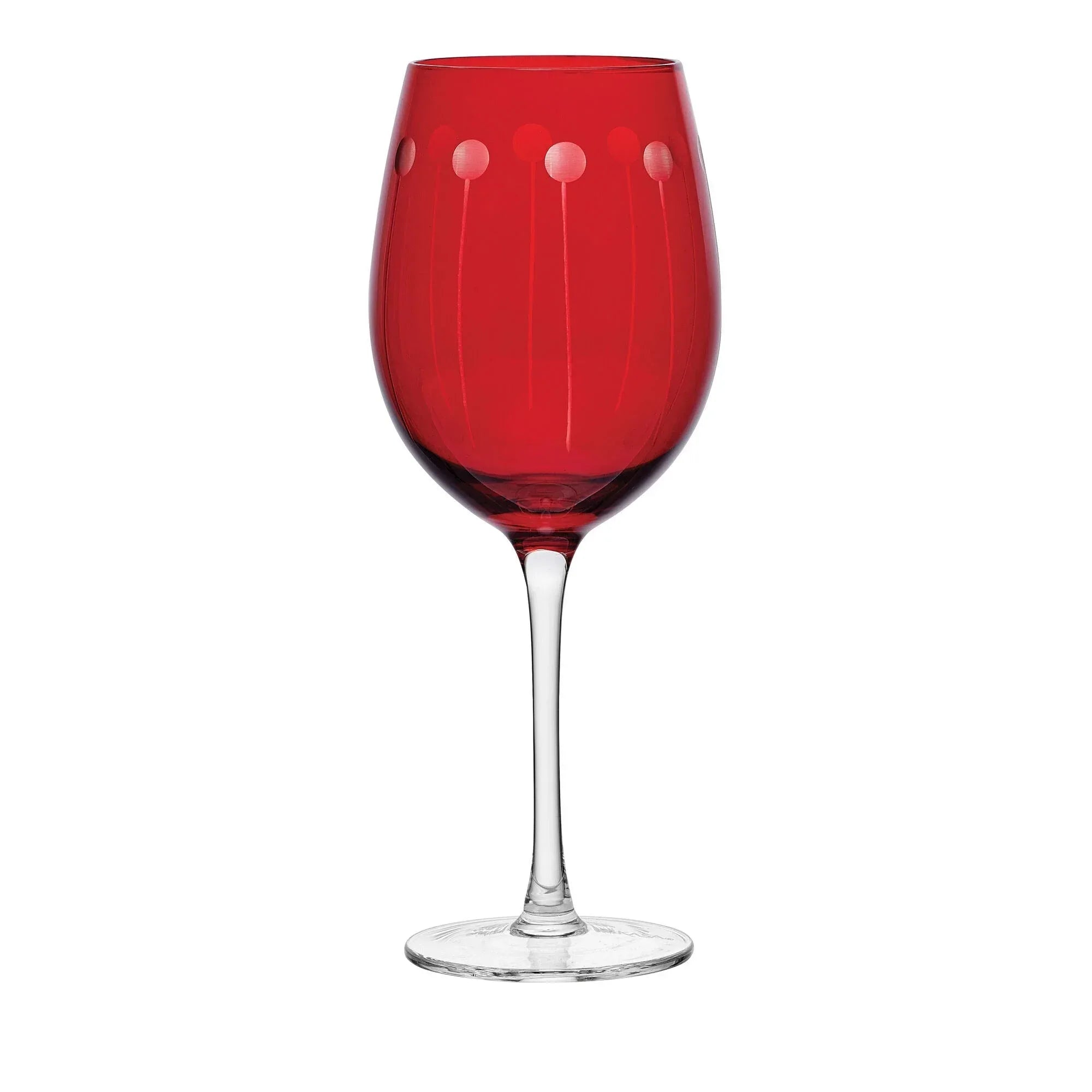 Mikasa Cheers Ruby Wine Glasses, Set of 6 - USA MEGA SHOP
