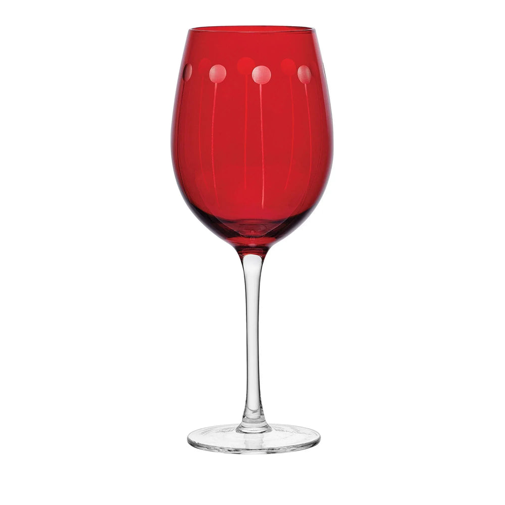 Mikasa Cheers Ruby Wine Glasses, Set of 6 - USA MEGA SHOP