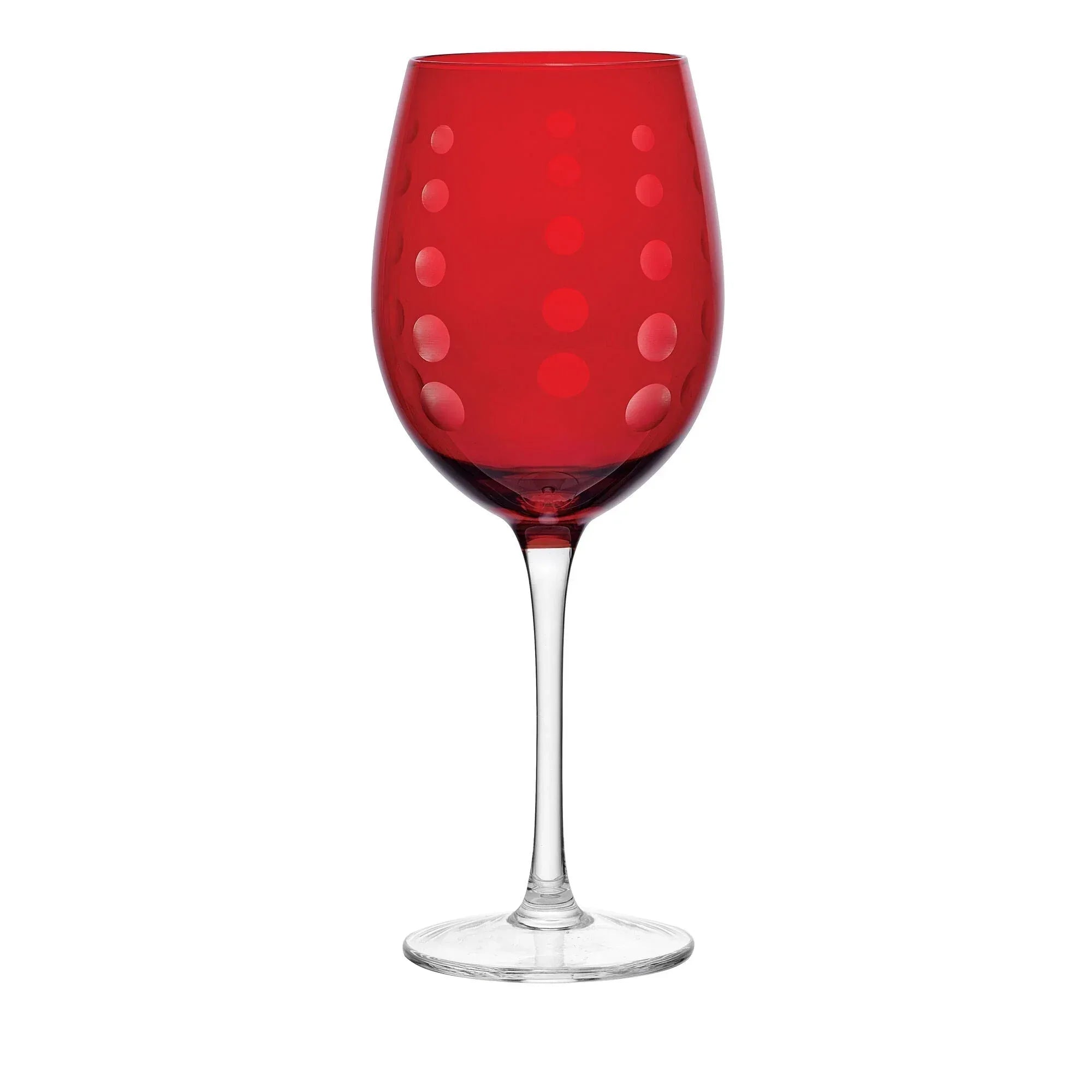 Mikasa Cheers Ruby Wine Glasses, Set of 6 - USA MEGA SHOP