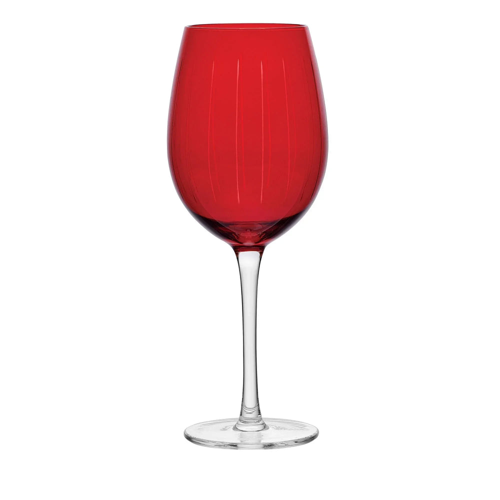 Mikasa Cheers Ruby Wine Glasses, Set of 6 - USA MEGA SHOP