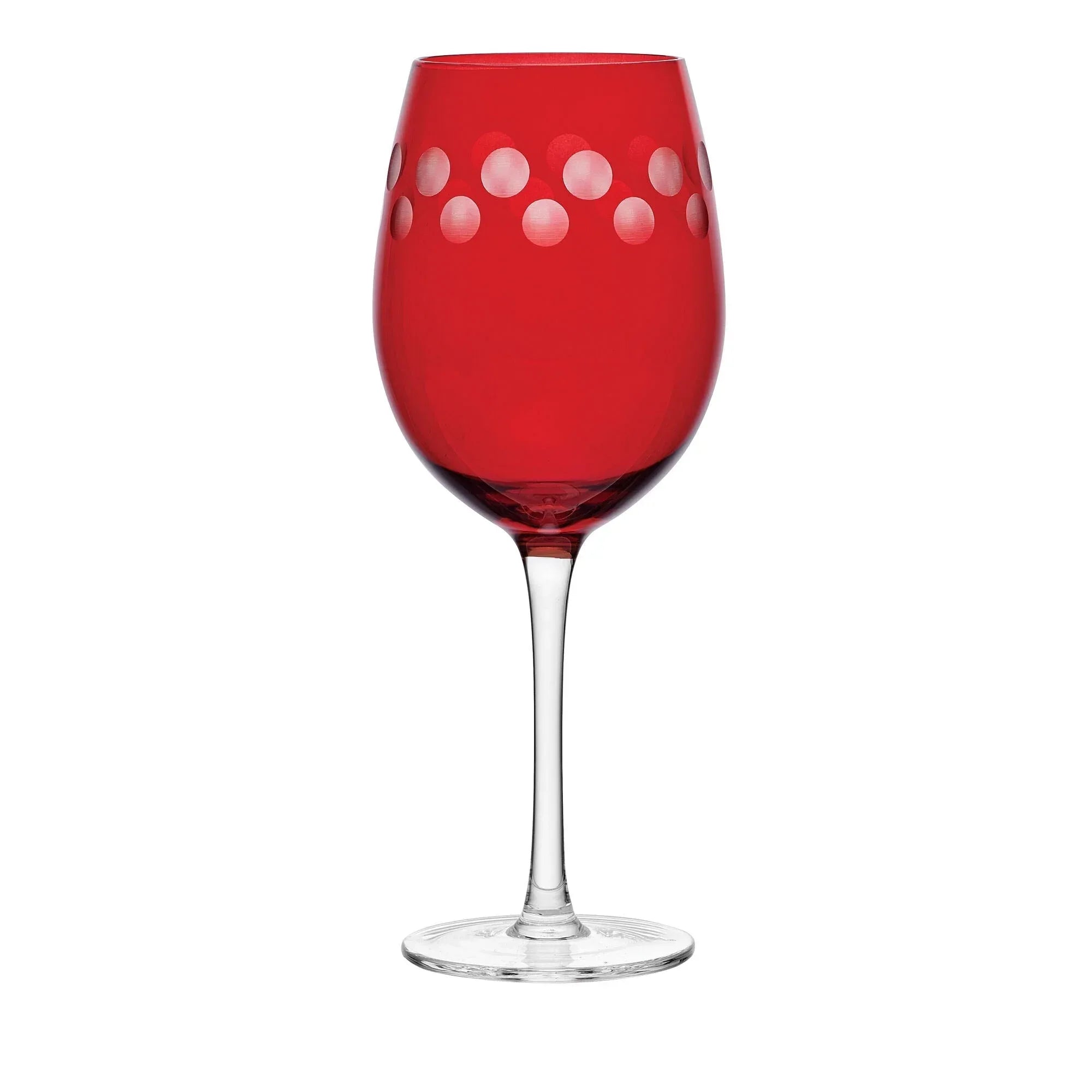 Mikasa Cheers Ruby Wine Glasses, Set of 6 - USA MEGA SHOP