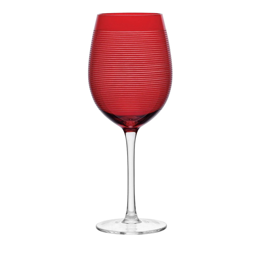 Mikasa Cheers Ruby Wine Glasses, Set of 6 - USA MEGA SHOP