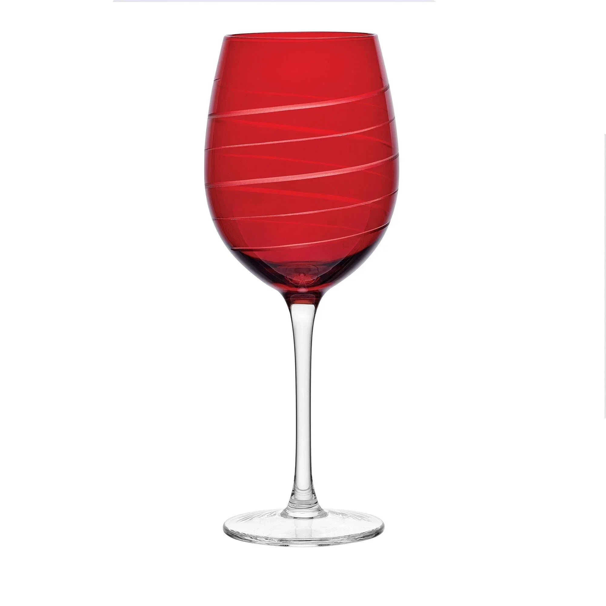 Mikasa Cheers Ruby Wine Glasses, Set of 6 - USA MEGA SHOP