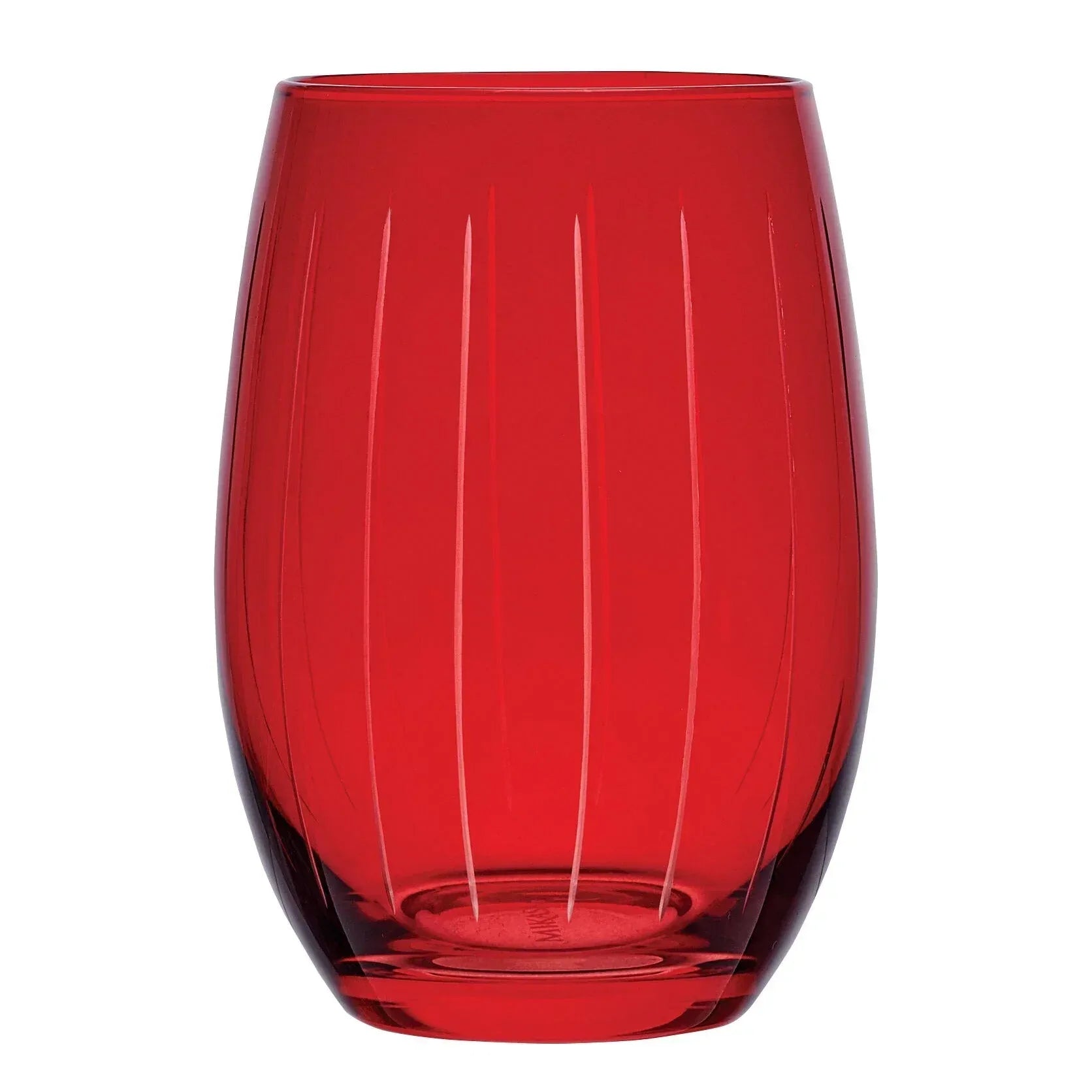Mikasa Cheers Stemless Ruby Wine Glasses, Set of 6 - USA MEGA SHOP
