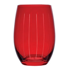 Mikasa Cheers Stemless Ruby Wine Glasses, Set of 6 - USA MEGA SHOP