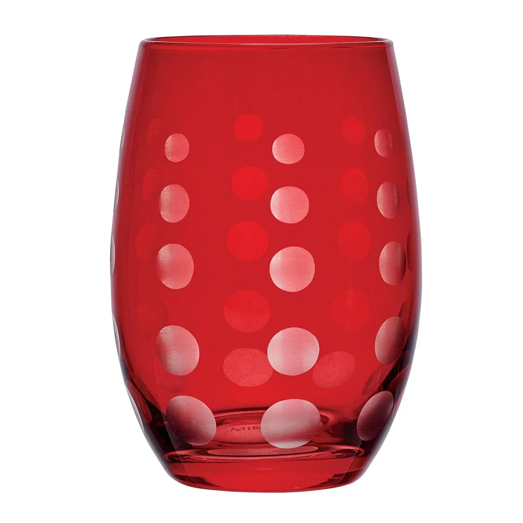 Mikasa Cheers Stemless Ruby Wine Glasses, Set of 6 - USA MEGA SHOP
