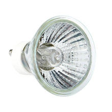 Electric candle warmer lamp bulb with clear glass reflector and silver metal housing