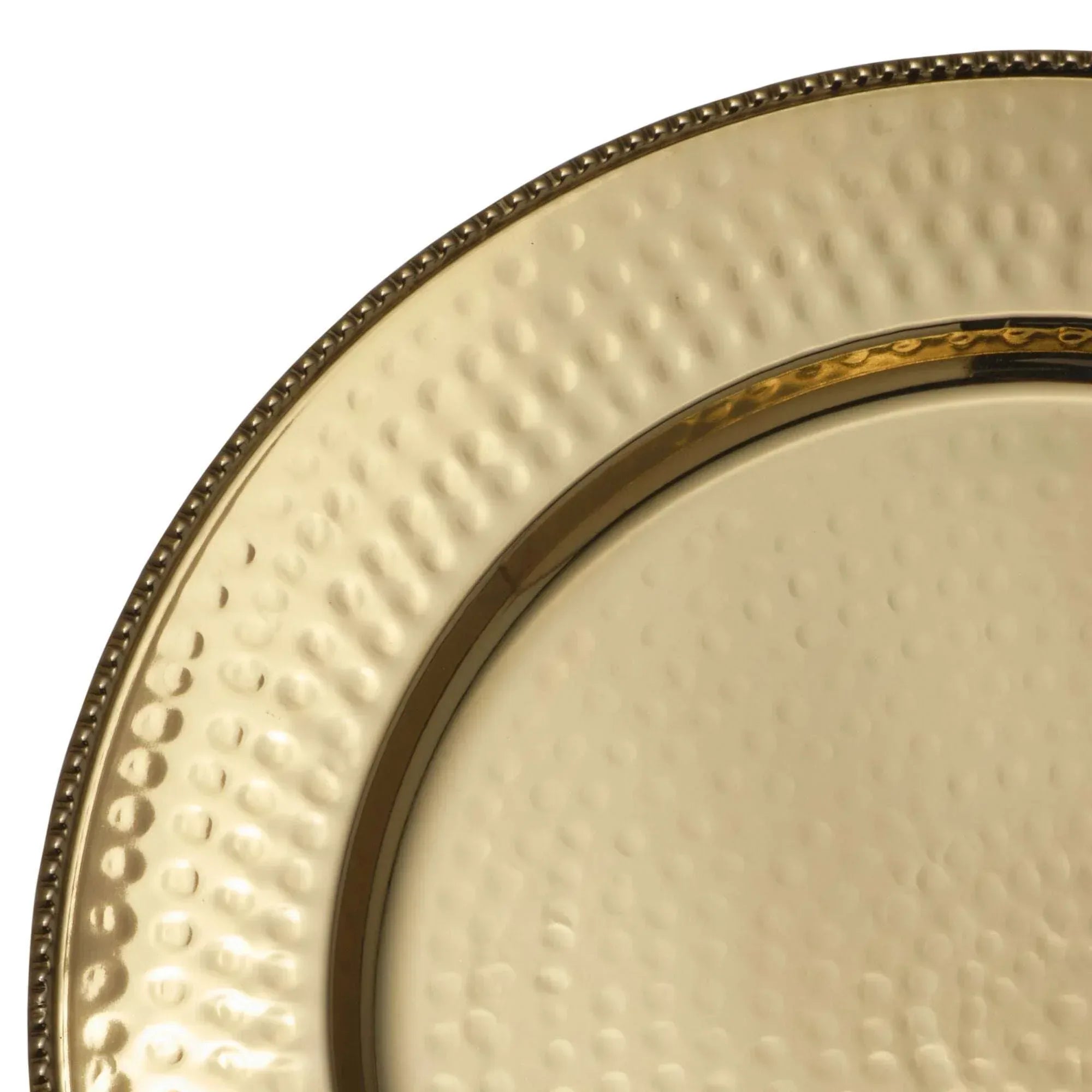 Mikasa Holiday Stainless Steel Charger Plates, Set of 4
