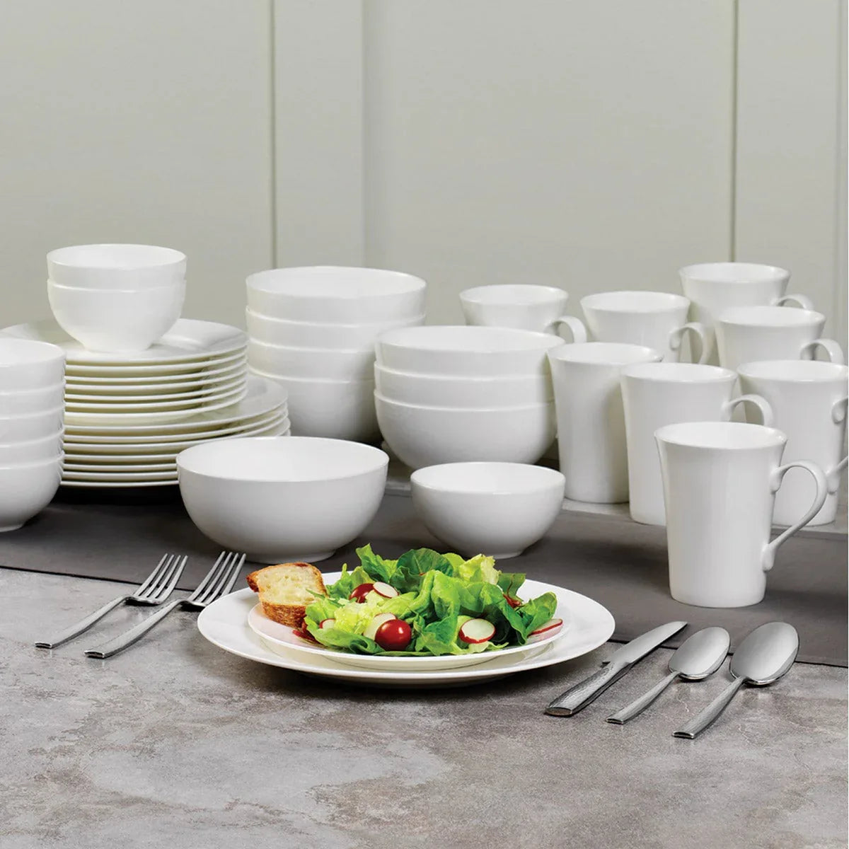 Mikasa Lausanne 40-piece Bone China Dinnerware Set - USA MEGA SHOP