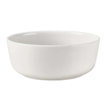 White bone china bowl with wide rim, single piece