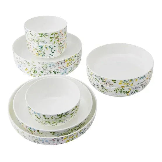 Mikasa Tivoli Garden Bone China 9-piece Bowl Set - USA MEGA SHOP