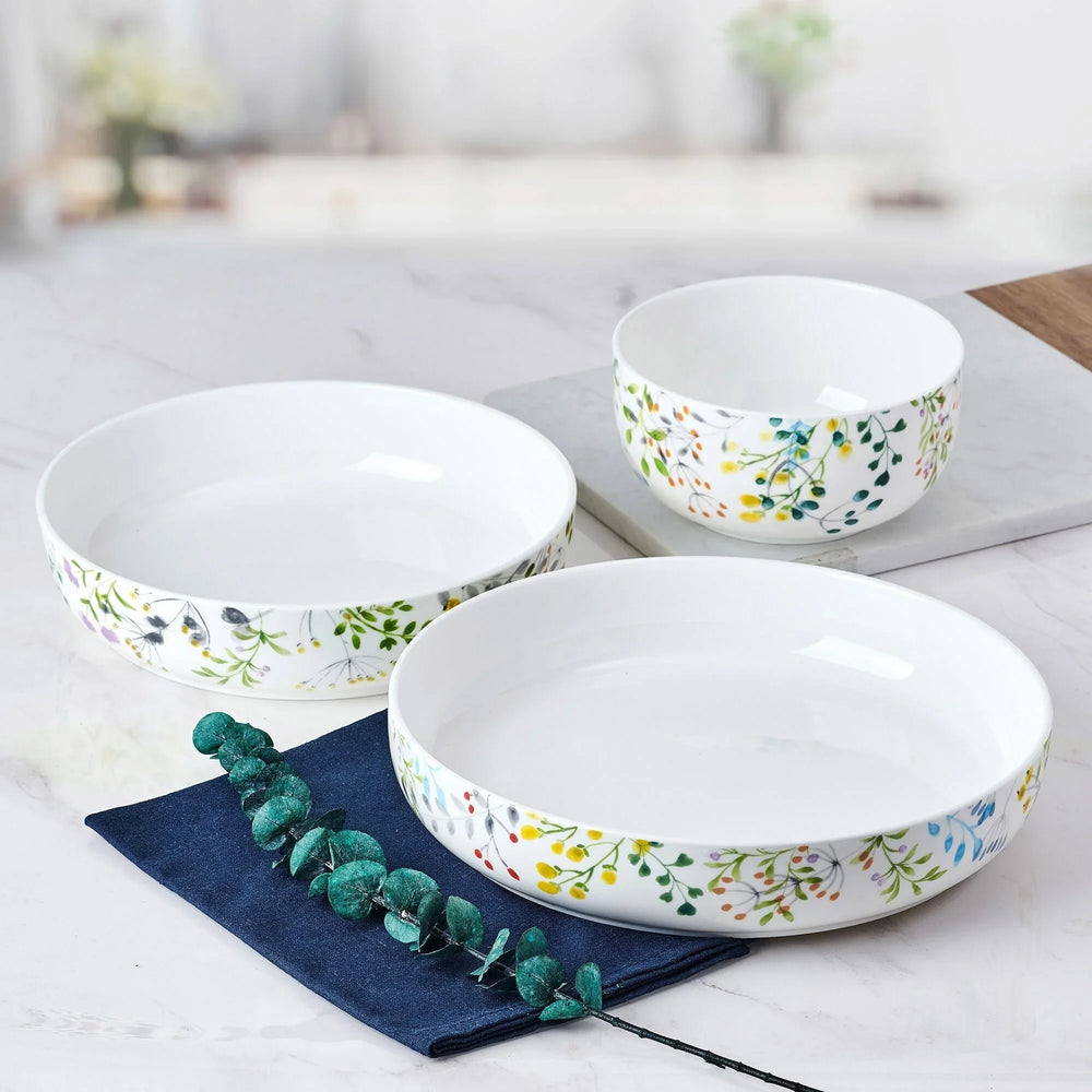 Mikasa Tivoli Garden Bone China 9-piece Bowl Set - USA MEGA SHOP