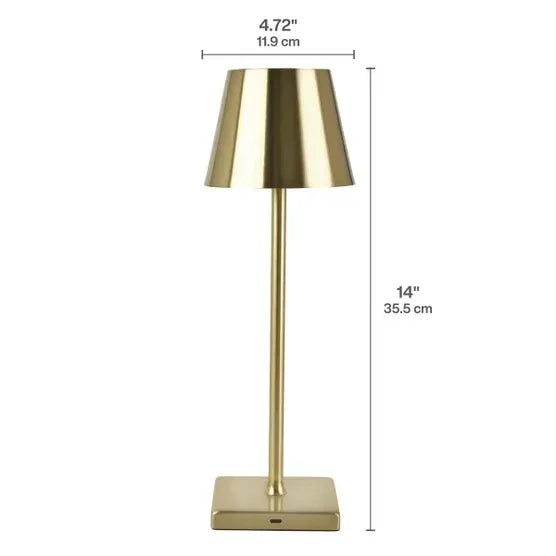 Mikasa Rechargeable 14-inch LED Lamps with Touch Control, Set of 2
