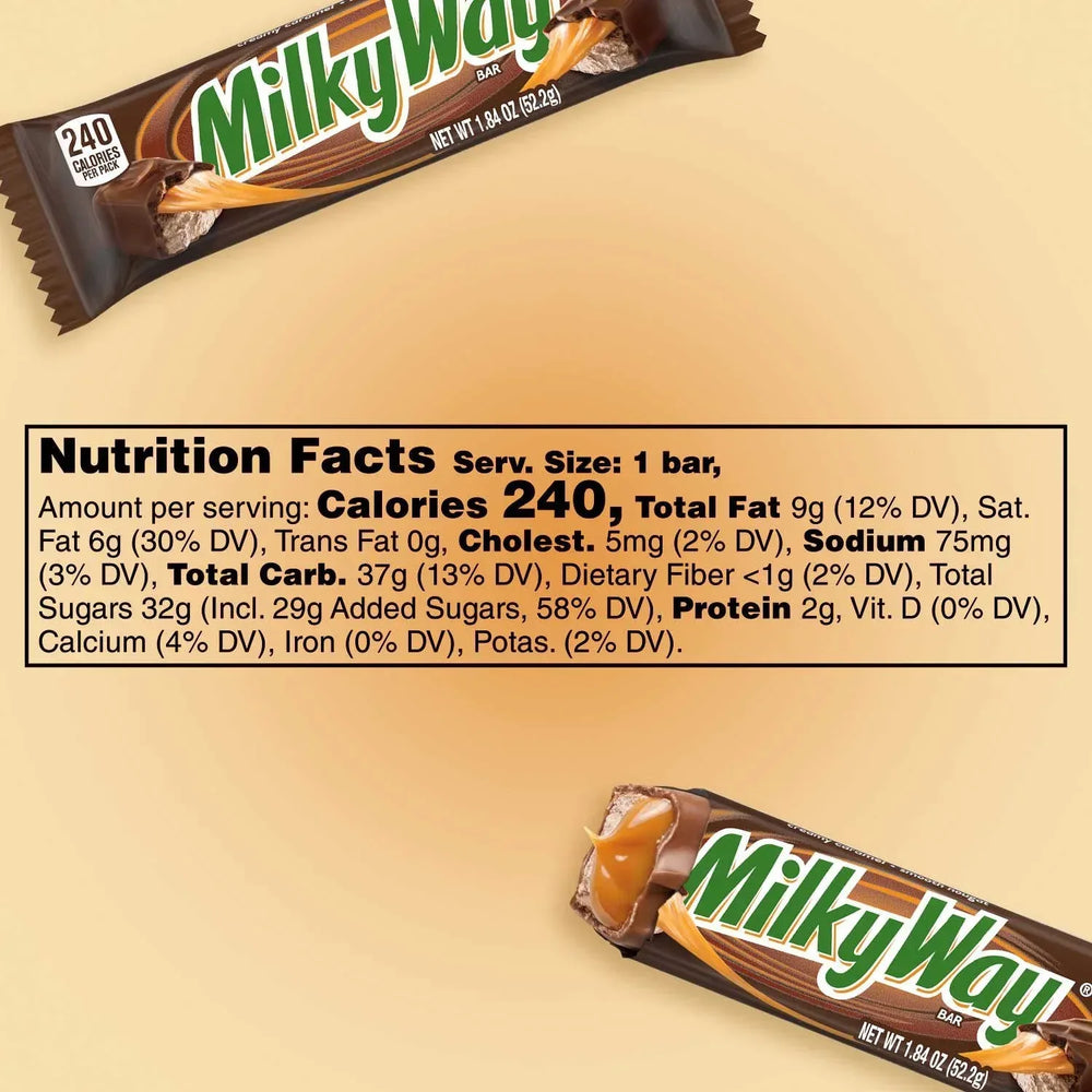 Milky Way Chocolate Candy Bars, Full Size, 1.84 oz., 36 pk. - USA MEGA SHOP