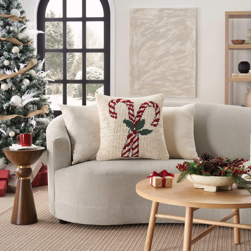 Mina Victory Loop Holiday Pillow, 22‚Äù x 22" - USA MEGA SHOP