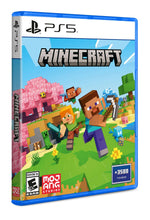 PlayStation 5 game case with Minecraft artwork and PS5 logo