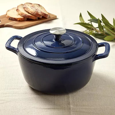 Mingle & Co. 5-qt. Enameled Cast Iron Dutch Oven