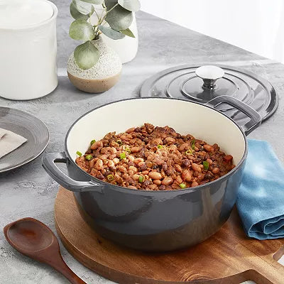 Mingle & Co. 5-qt. Enameled Cast Iron Dutch Oven