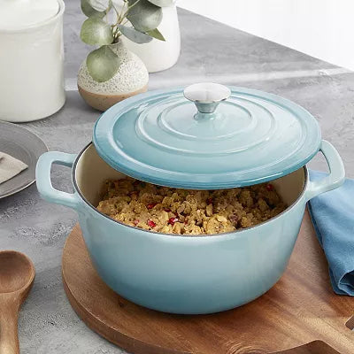 Mingle & Co. 5-qt. Enameled Cast Iron Dutch Oven