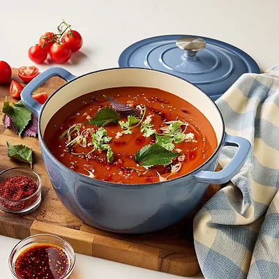 Mingle & Co. 5-qt. Enameled Cast Iron Dutch Oven