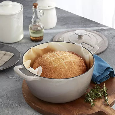 Mingle & Co. 5-qt. Enameled Cast Iron Dutch Oven