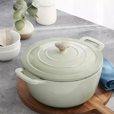 Mingle & Co 7-qt. Enameled Cast Iron Dutch Oven
