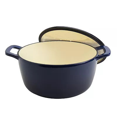 Mingle & Co 7-qt. Enameled Cast Iron Dutch Oven