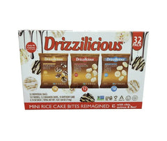 Drizzilicious Mini Rice Cakes, Variety Pack, 0.74 oz (32-pk)