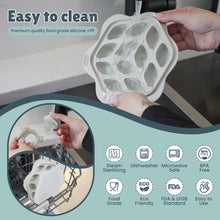 White silicone breastmilk popsicle mold tray with lid for easy cleaning