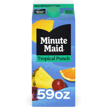 Juice drink carton with green cap, Minute Maid Tropical Punch, 59 fl oz