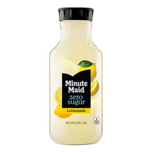 Minute Maid Zero Sugar Lemonade bottle, 52 fl oz, black cap and front label