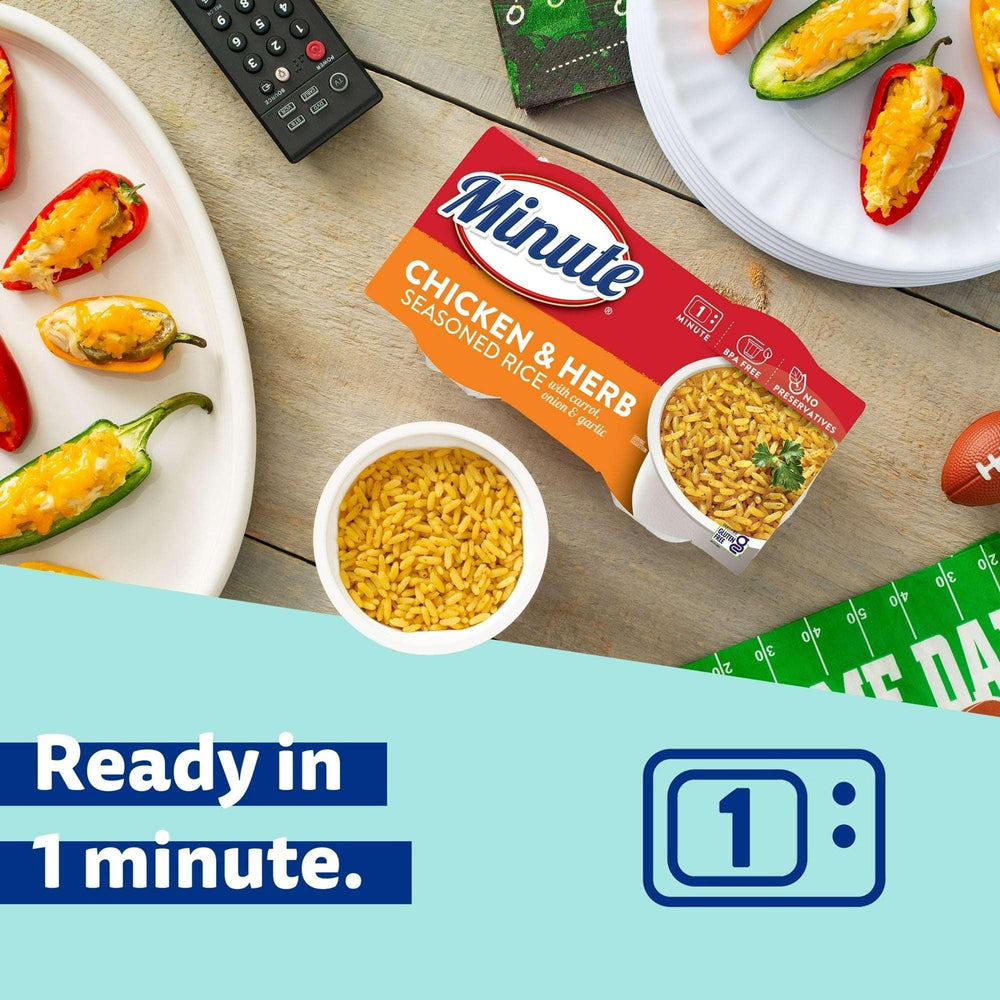 Minute Ready to Serve Gluten Free Chicken Flavored Rice, 4.4 oz, 2 Cups - USA MEGA SHOP