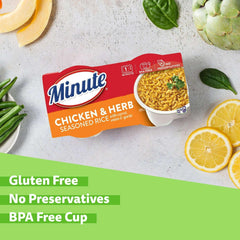 Minute Ready to Serve Gluten Free Chicken Flavored Rice, 4.4 oz, 2 Cups - USA MEGA SHOP