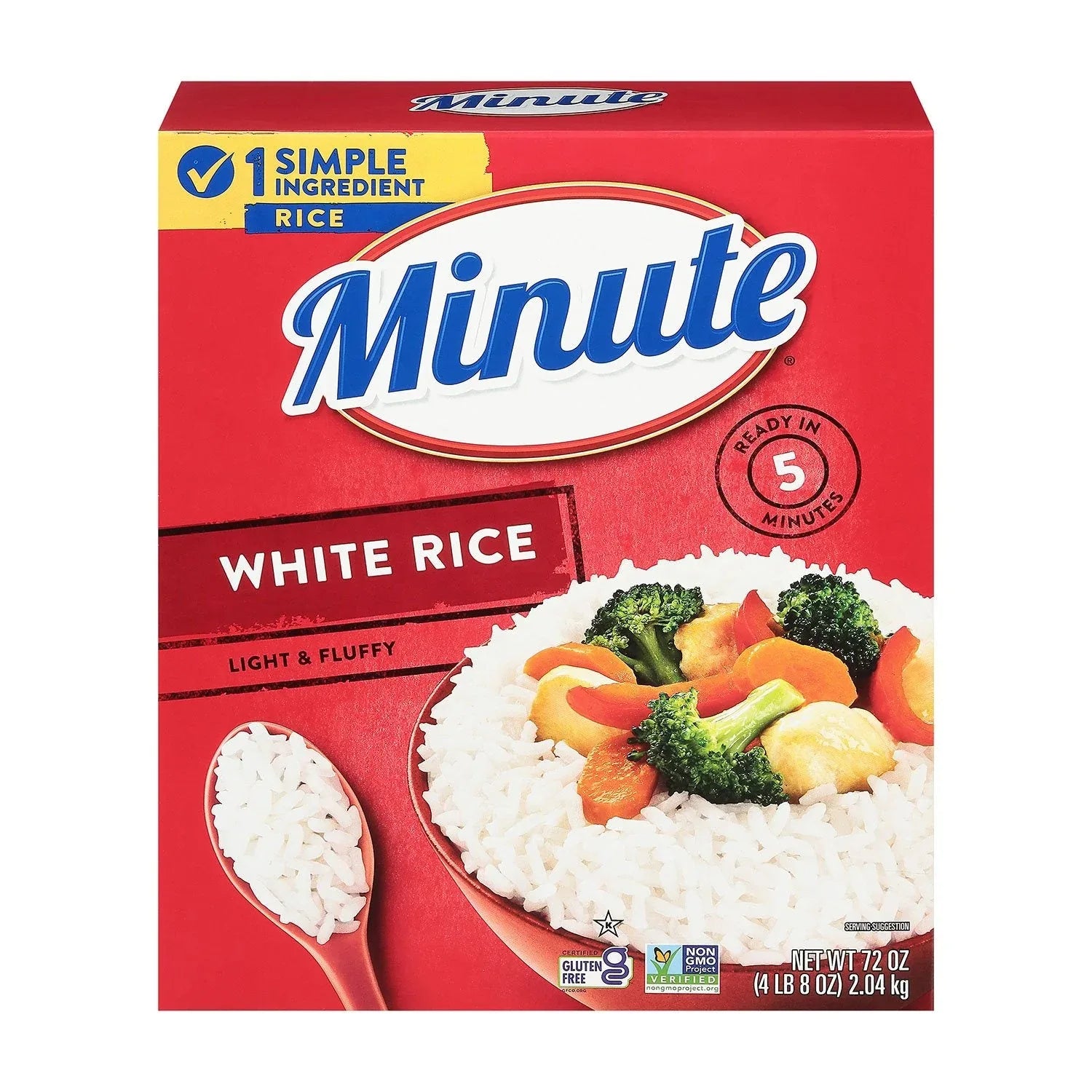 Minute Instant Light and Fluffy White Rice, 72oz. - USA MEGA SHOP