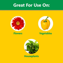 Use-on icons for flowers, vegetables, and houseplants