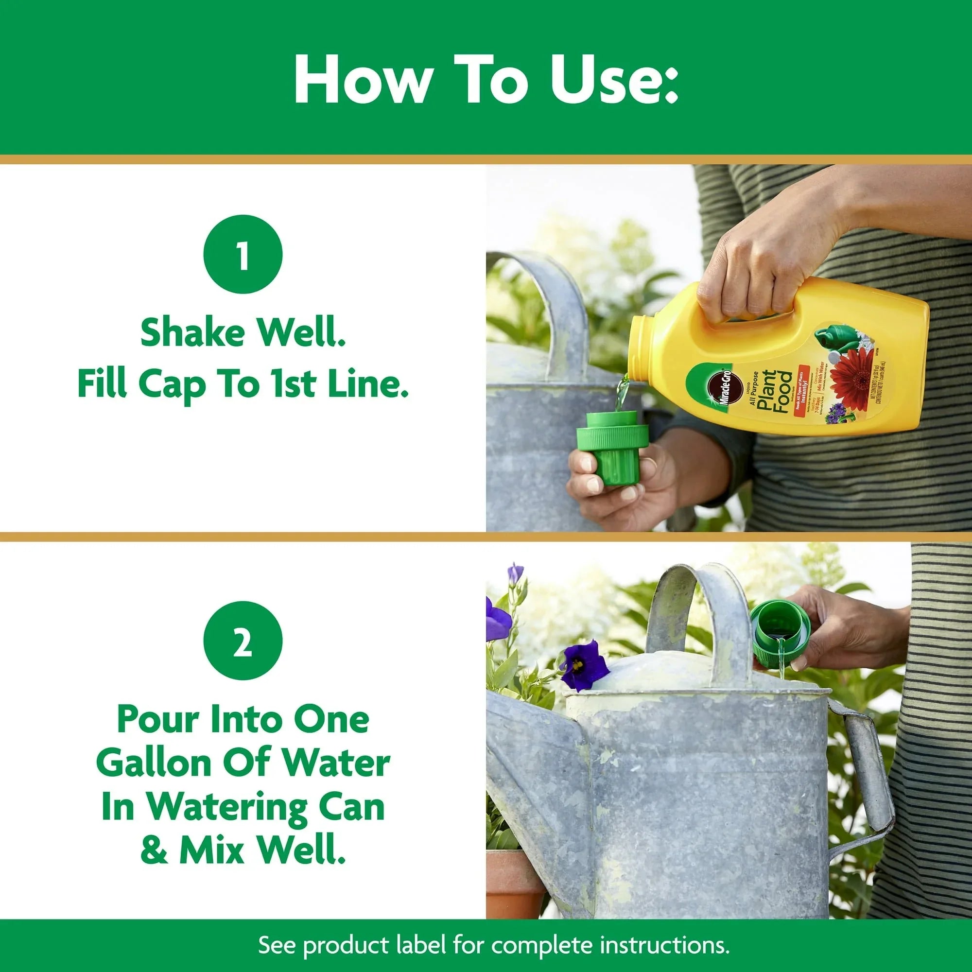 Miracle-Gro Liquid All Purpose Plant Food, Concentrate, For All Plant Types, 32 oz.