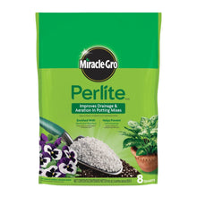 Miracle-Gro Perlite amendment bag with enriched formula for drainage and aeration