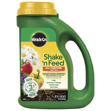 Miracle-Gro Shake n Feed all-purpose plant food, green jug with yellow cap