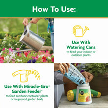 Plant food how-to: water with watering cans or use with a garden feeder