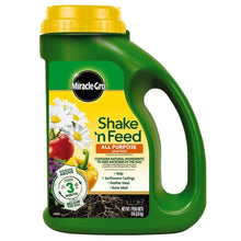 Miracle-Gro Shake 'n Feed all-purpose plant food jug, green/yellow, 8 lb