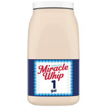 Miracle Whip 1 gal mayo-like dressing bottle with blue-and-white label