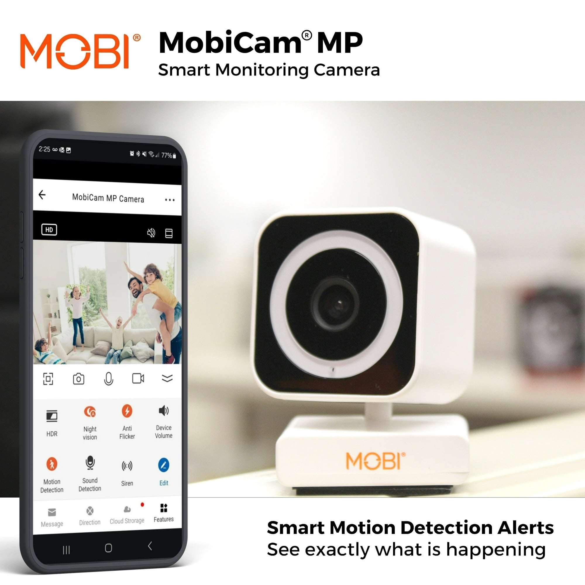 MobiCam MP Smart Baby & Nursery Monitoring Camera with Dual band and BLE Connectivity