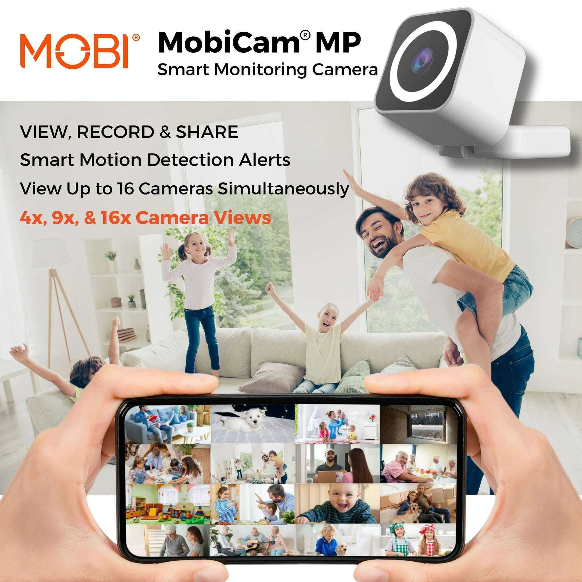 MobiCam MP Smart Baby & Nursery Monitoring Camera with Dual band and BLE Connectivity
