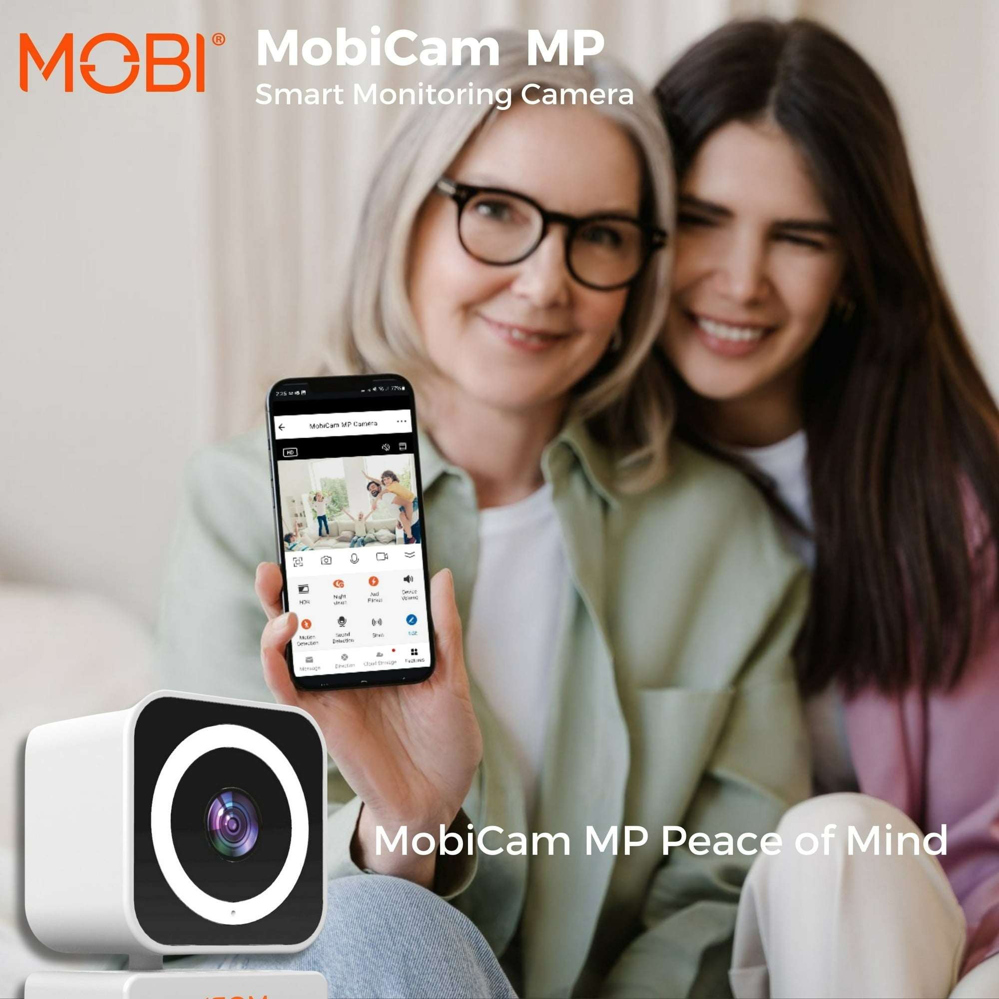 MobiCam MP Smart Baby & Nursery Monitoring Camera with Dual band and BLE Connectivity