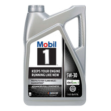 Mobil 1 synthetic motor oil bottle 5W-30, 5 qt.