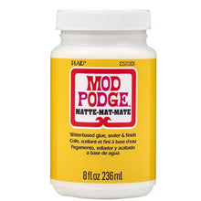 Mod Podge matte sealer, glue, and finish, clear 8 fl oz bottle